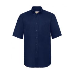 Férfi rövid ujjú Ing Fruit of the Loom Oxford Shirt XL, Sötétkék (navy)