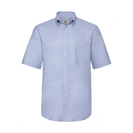 Férfi rövid ujjú Ing Fruit of the Loom Oxford Shirt L, Oxford kék