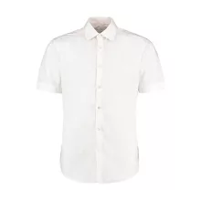 Férfi rövid ujjú Ing Kustom Kit Slim Fit Business Shirt XL, Fehér