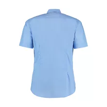 Férfi rövid ujjú Ing Kustom Kit Slim Fit Business Shirt M, Világos kék