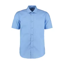 Férfi rövid ujjú Ing Kustom Kit Slim Fit Business Shirt XL, Világos kék