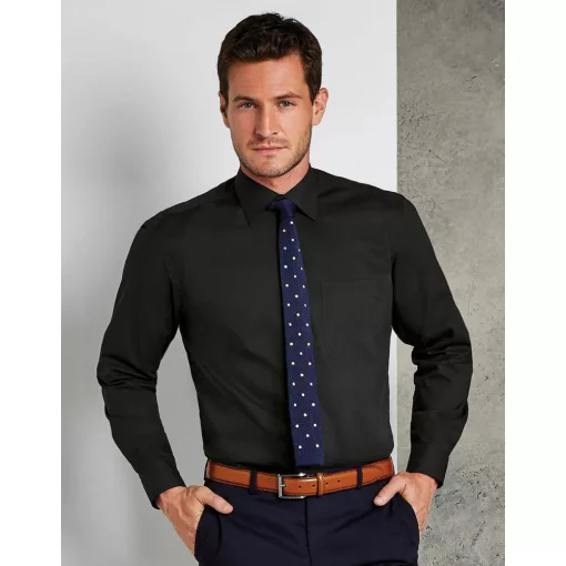 Férfi hosszú ujjú Ing Kustom Kit Classic Fit Business Shirt XL, Fehér