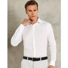 Uniszex hosszú ujjú Ing Kustom Kit Slim Fit Business Shirt LS M, Világos kék