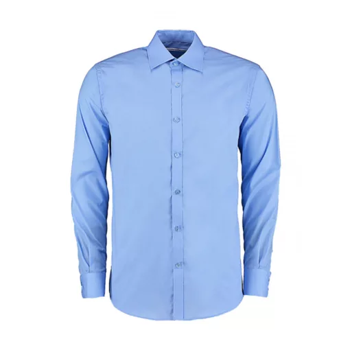 Uniszex hosszú ujjú Ing Kustom Kit Slim Fit Business Shirt LS XL, Világos kék