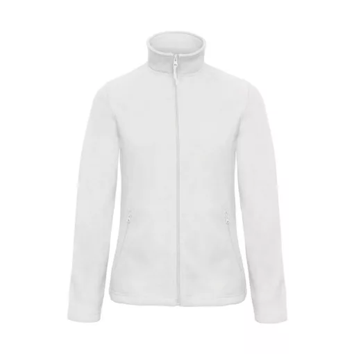 Női hosszú ujjú polár B and C ID.501/women Micro Fleece Full Zip XL, Fehér