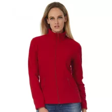 Női hosszú ujjú polár B and C ID.501/women Micro Fleece Full Zip XL, Fekete