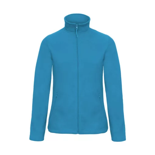 Női hosszú ujjú polár B and C ID.501/women Micro Fleece Full Zip L, Atoll kék