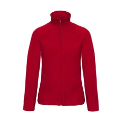 Női hosszú ujjú polár B and C ID.501/women Micro Fleece Full Zip XL, Piros