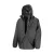 Uniszex Kabát Kapucnis  Result 3 in 1 Jacket with quilted Bodywarmer -S, Fekete