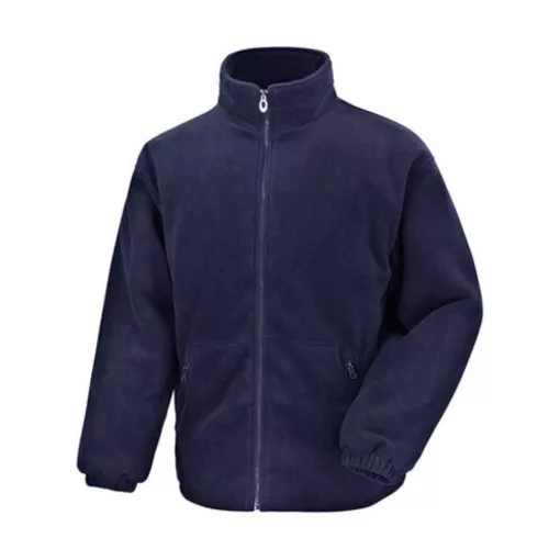 Uniszex Kabát  Hosszú ujjú Result Core Polartherm Quilted Winter Fleece -3XL, Sötétkék (navy)