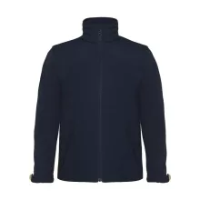 Gyerek kapucnis kabát B and C Hooded Softshell/kids 11/12 (146/152), Sötétkék (navy)