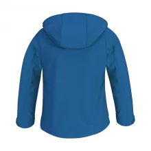 Gyerek kapucnis kabát B and C Hooded Softshell/kids 11/12 (146/152), Azur kék