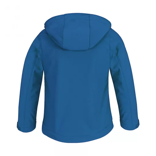 Gyerek kapucnis kabát B and C Hooded Softshell/kids 13/14 (158/164), Azur kék