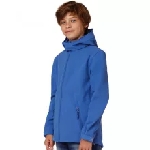Gyerek kapucnis kabát B and C Hooded Softshell/kids 5/6 (110/116), Piros