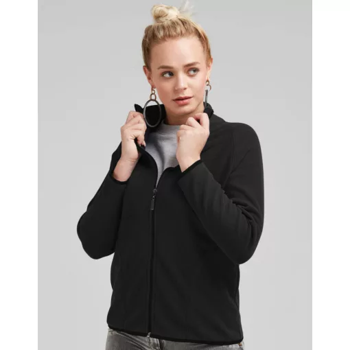 Női hosszú ujjú kabát SG Ladies' Full Zip Microfleece 2XL, Sötétkék (navy)