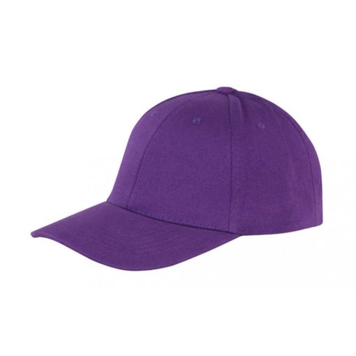 Uniszex sapka Result Caps Memphis 6-Panel Low Profile Cap Egy méret, Lila