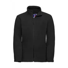 Gyerek hosszú ujjú kabát Russell Europe Kids' Full Zip Outdoor Fleece M (116/5-6), Fekete
