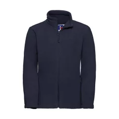 Gyerek hosszú ujjú kabát Russell Europe Kids' Full Zip Outdoor Fleece S (104/3-4), Sötétkék (na