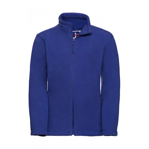 Gyerek hosszú ujjú kabát Russell Europe Kids' Full Zip Outdoor Fleece S (104/3-4), Világos kirá