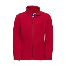Gyerek hosszú ujjú kabát Russell Europe Kids' Full Zip Outdoor Fleece S (104/3-4), Piros