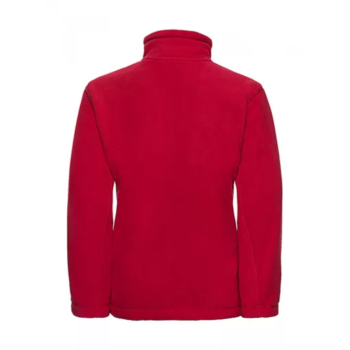 Gyerek hosszú ujjú kabát Russell Europe Kids\' Full Zip Outdoor Fleece XL (140/9-10), Piros