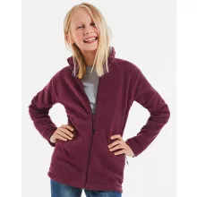 Gyerek hosszú ujjú kabát Russell Europe Kids\' Full Zip Outdoor Fleece 2XL (152/11-12), Burgundi