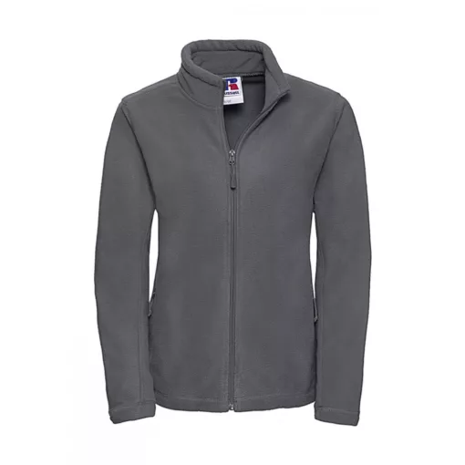 Női hosszú ujjú polár Russell Europe Ladies' Full Zip Outdoor Fleece XS, Konvoj szürke