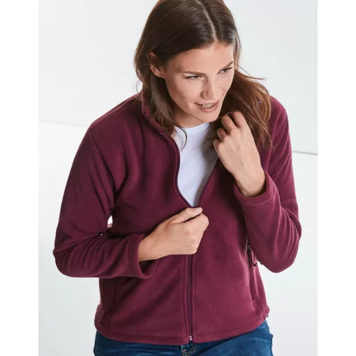 Női hosszú ujjú polár Russell Europe Ladies\' Full Zip Outdoor Fleece XL, Konvoj szürke