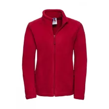 Női hosszú ujjú polár Russell Europe Ladies' Full Zip Outdoor Fleece L, Piros
