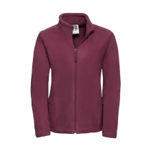 Női hosszú ujjú polár Russell Europe Ladies' Full Zip Outdoor Fleece 2XL, Burgundi vörös
