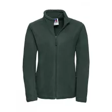 Női hosszú ujjú polár Russell Europe Ladies' Full Zip Outdoor Fleece XL, Sötétzöld