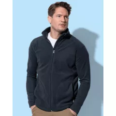   Férfi hosszú ujjú polár Stedman Fleece Jacket S, Opál fekete