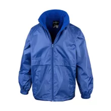 Gyerek Kabát Kapucnis Hosszú ujjú Result CORE Junior Microfleece Lined Jacket -M (7-8), Fekete