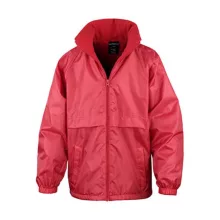 Gyerek Kabát Kapucnis Hosszú ujjú Result CORE Junior Microfleece Lined Jacket -XXL (13-14), Fek