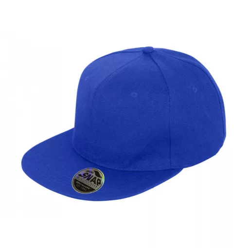 Uniszex sapka Result Caps Bronx Original Flat Peak Snap Back Cap Egy méret, Zafírkék
