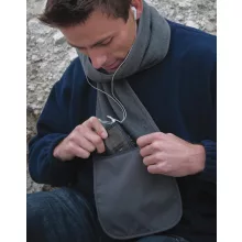Uniszex sál Result Fleece Scarf with Pocket Egy méret, Sötétkék (navy)