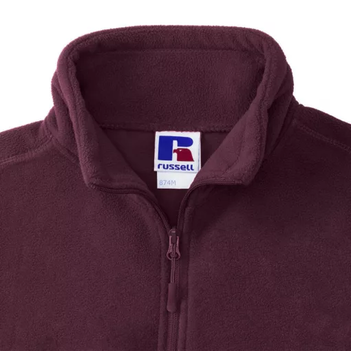 Uniszex hosszú ujjú felső Russell Europe Quarter Zip Outdoor Fleece 2XL, Fekete