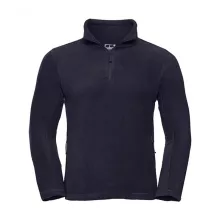 Uniszex hosszú ujjú felső Russell Europe Quarter Zip Outdoor Fleece S, Sötétkék (navy)