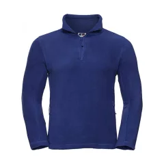 Uniszex hosszú ujjú felső Russell Europe Quarter Zip Outdoor Fleece XS, Világos királykék