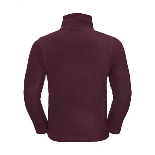 Uniszex hosszú ujjú felső Russell Europe Quarter Zip Outdoor Fleece S, Burgundi vörös
