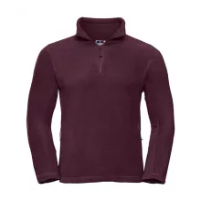 Uniszex hosszú ujjú felső Russell Europe Quarter Zip Outdoor Fleece L, Burgundi vörös