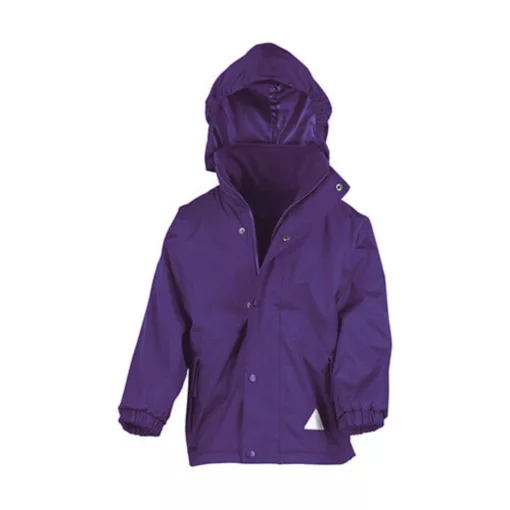 Gyerek Kabát Kapucnis Hosszú ujjú Result Junior Reversible Stormproof Jacket -2XS (2-3), Bottle