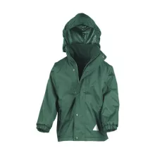 Gyerek Kabát Kapucnis Hosszú ujjú Result Junior Reversible Stormproof Jacket -S (5-6), Bottle/B