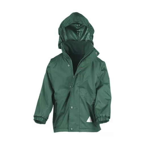 Gyerek Kabát Kapucnis Hosszú ujjú Result Junior Reversible Stormproof Jacket -XL (11-12), Bottl
