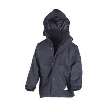 Gyerek Kabát Kapucnis Hosszú ujjú Result Junior Reversible Stormproof Jacket -2XS (2-3), Barna/