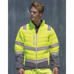 Férfi Kabát  Hosszú ujjú Result Soft Padded Safety Jacket