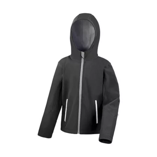 Gyerek Kabát Kapucnis Hosszú ujjú Result Kids TX Performance Hooded Softshell Jacket -XXL (13-1