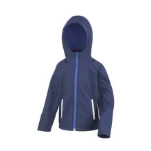 Gyerek Kabát Kapucnis Hosszú ujjú Result Kids TX Performance Hooded Softshell Jacket -L (9-10),