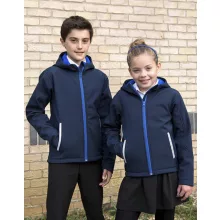 Gyerek Kabát Kapucnis Hosszú ujjú Result Kids TX Performance Hooded Softshell Jacket -XXL (13-1