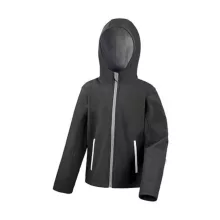 Gyerek Kabát Kapucnis Hosszú ujjú Result Kids TX Performance Hooded Softshell Jacket -XL (11-12